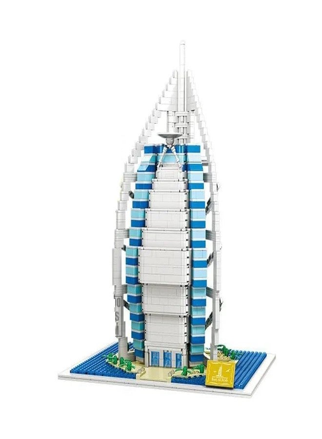 Onecado Dhabi Burj-Al-Arab Hotel Construction Building Blocks Set,United-Arab-Emirates World Famous Architecture Building Blocks 3D Assembled DIY Brick Toy, Suitable For Boys & Girls,Adults (2280 PCS) - Image 5